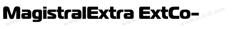 MagistralExtra ExtCo字体转换